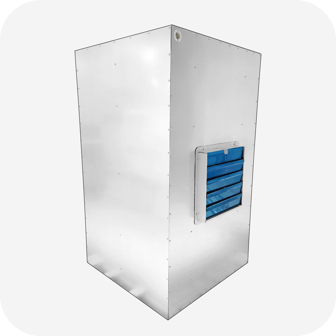 LA336 powder coating spray booth (3' x 3' x 6'), rear view