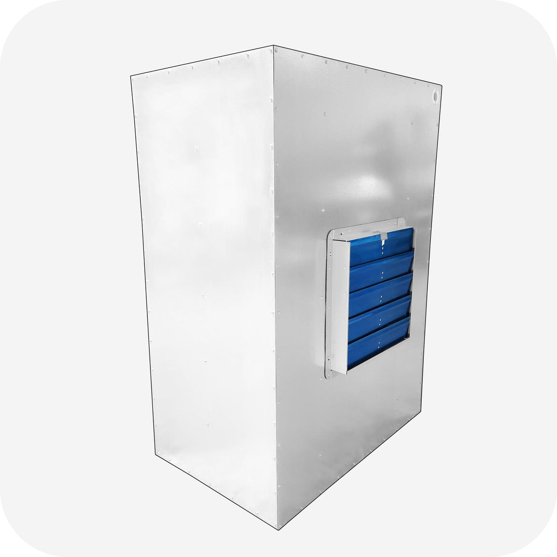 LA325 powder coating spray booth (3' x 2' x 5'), rear view
