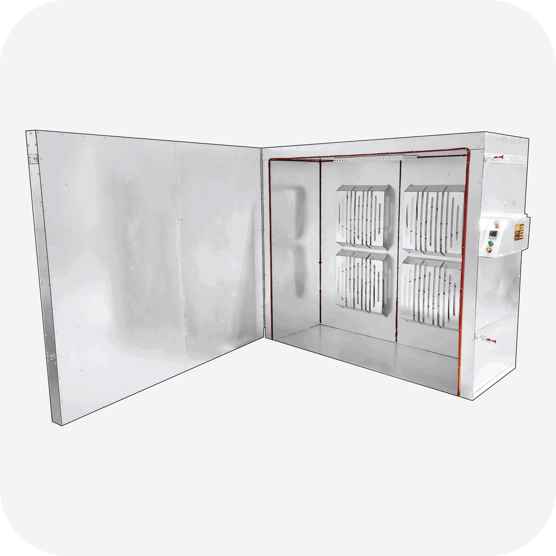 LA10KW powder coat oven