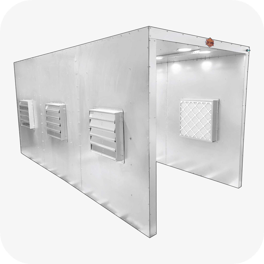 Light Armor LABS series spray booth side