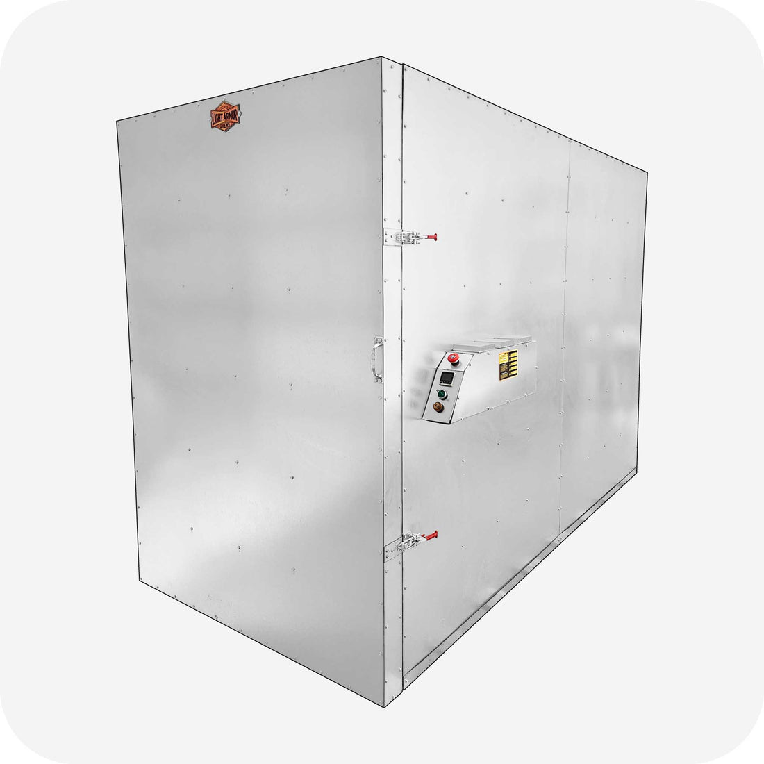 Light Armor batch style powder coat oven exterior