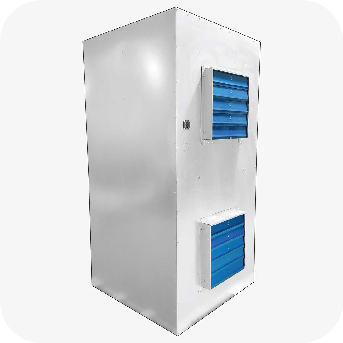 LA337 powder coating spray booth (3' x 3' x 7'), rear view