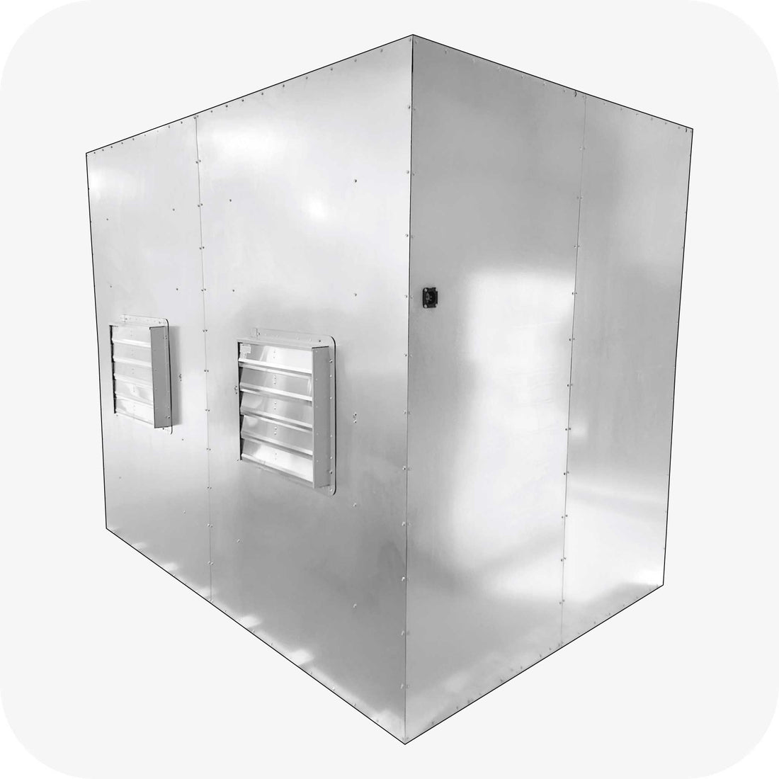 LABS-687 powder coating spray booth (6 x 8 x 7), rear view
