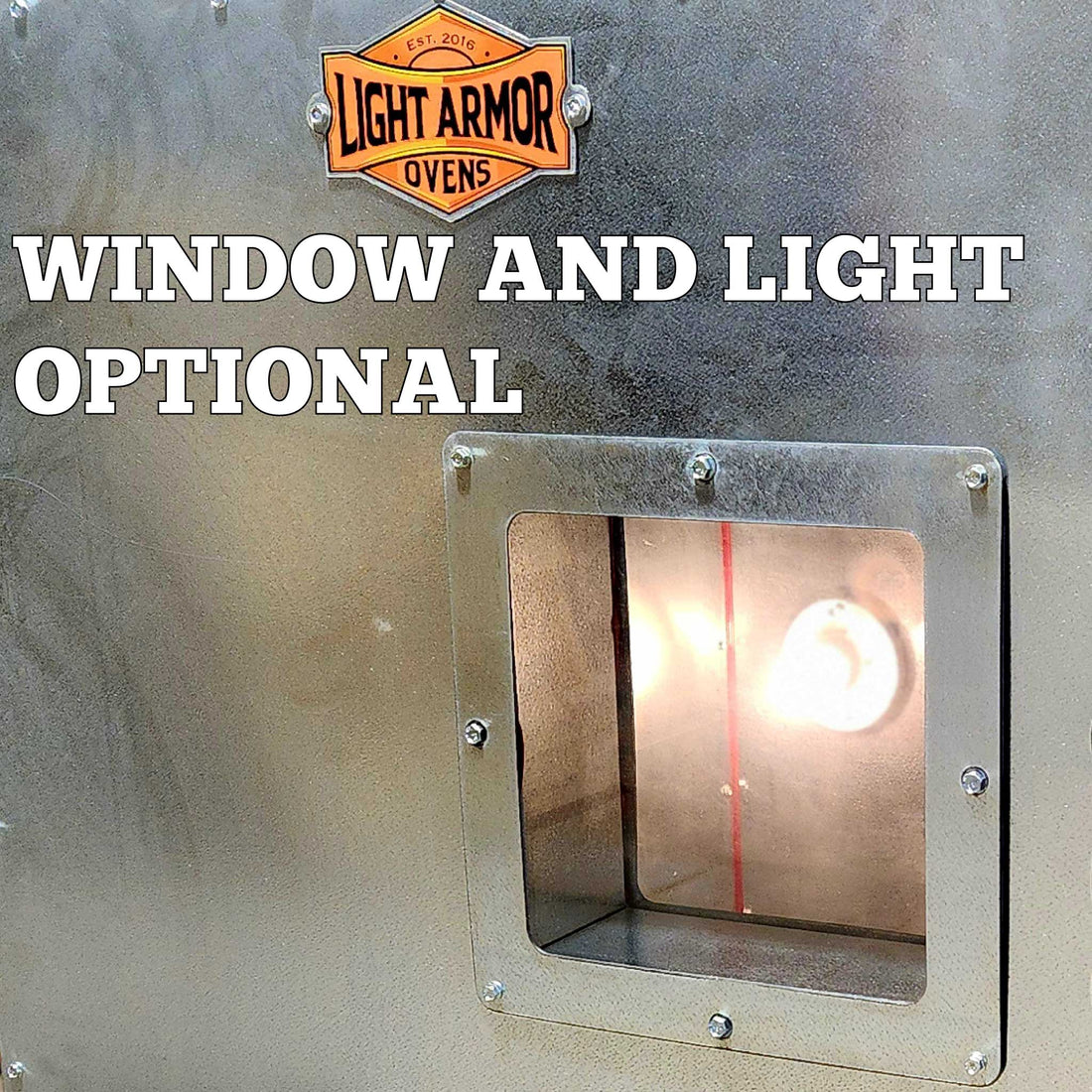 Optional viewing window and interior light on the LA10K6 oven door
