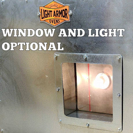 Optional viewing window and interior light on the LA10KW7 oven door