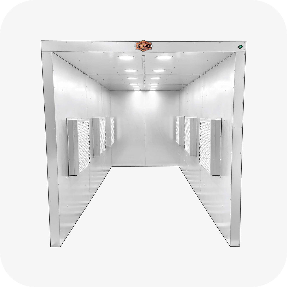 Light Armor LABS series spray booth interior