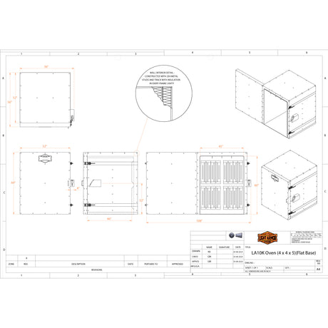 LA10K powder coat oven