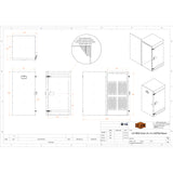 LA10K8 Powder Coat Oven (4' x 4' x 8')