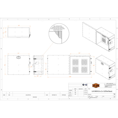 LA10KW powder coat oven