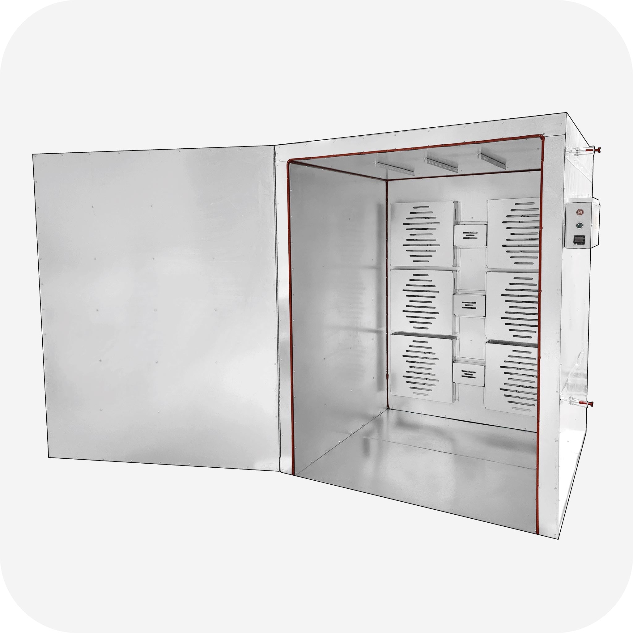 Powder Coat Cerakote Curing Oven (5' x 5' x 6') LA15K6 – Light