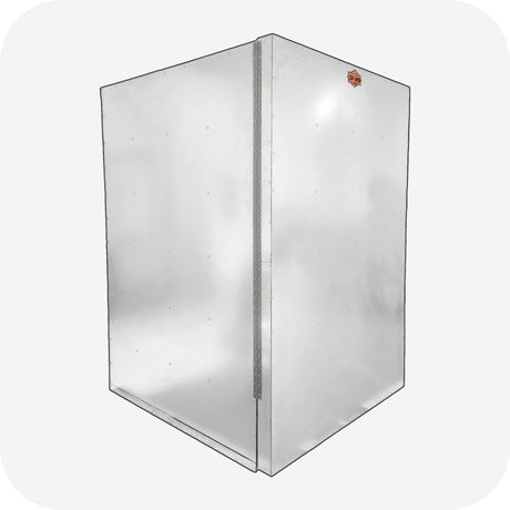 LA15K7 powder coat oven side view