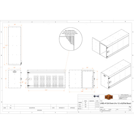 LABS-4126 powder coat oven