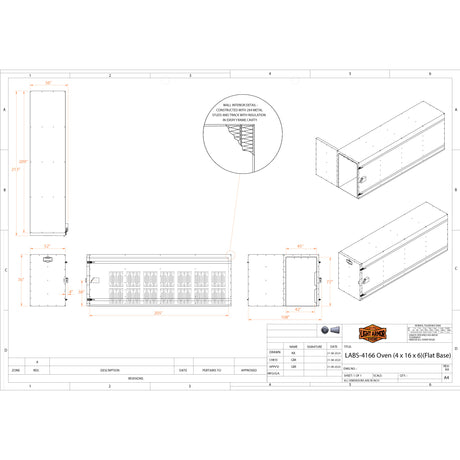 LABS-4166 powder coat oven