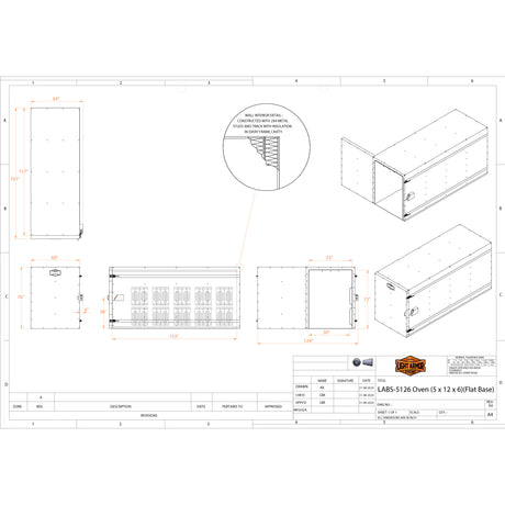 LABS-5126 powder coat oven