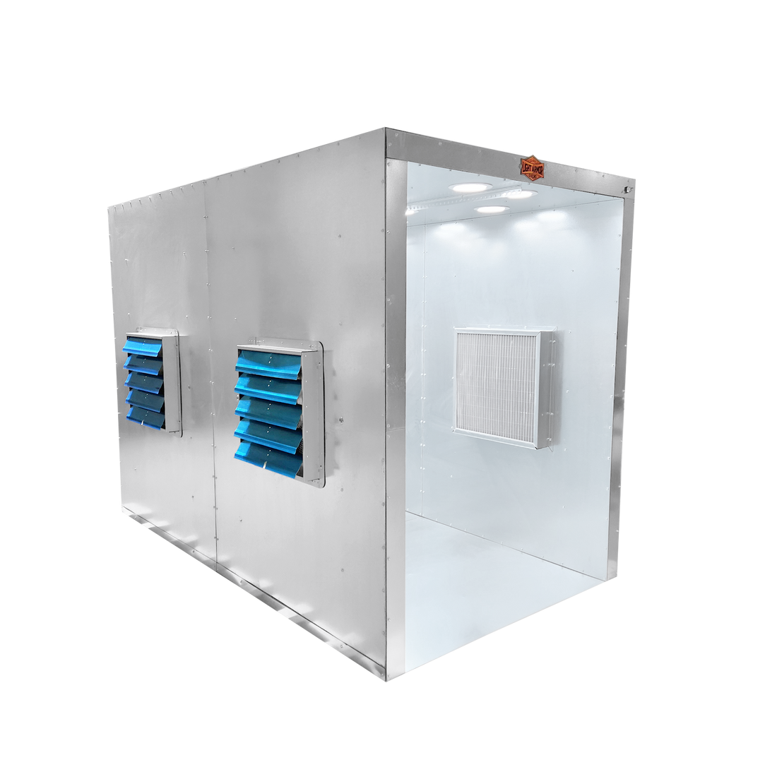 LABS-586 powder coating spray booth (5 x 8 x 6), opposite side view