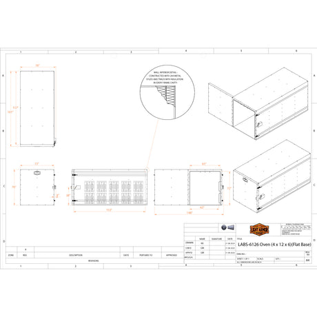 LABS-6126 powder coat oven