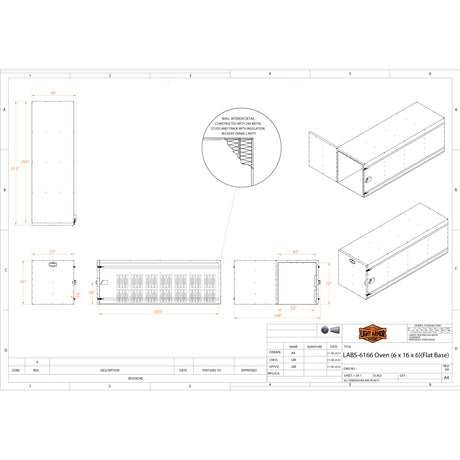 LABS-6166 powder coat oven