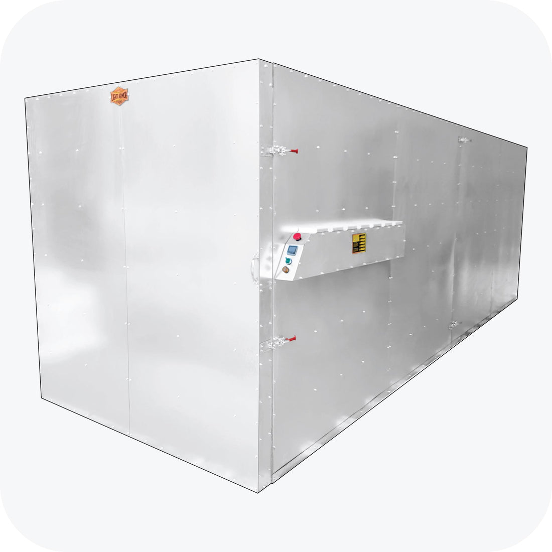 Light Armor batch style powder coat oven exterior