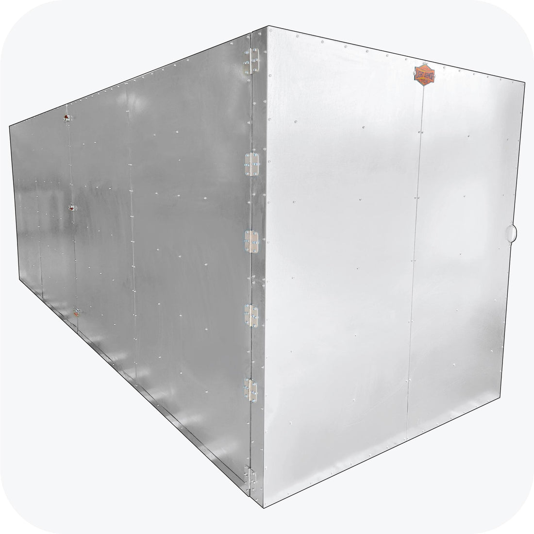 Light Armor batch style powder coat oven exterior