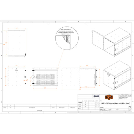 LABS-686 powder coat oven