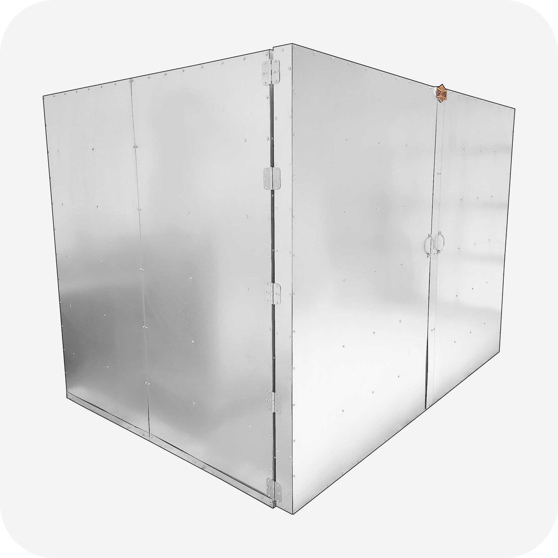 8' wide LABS double-door powder coat oven (LABS-866 shown), opposite side view