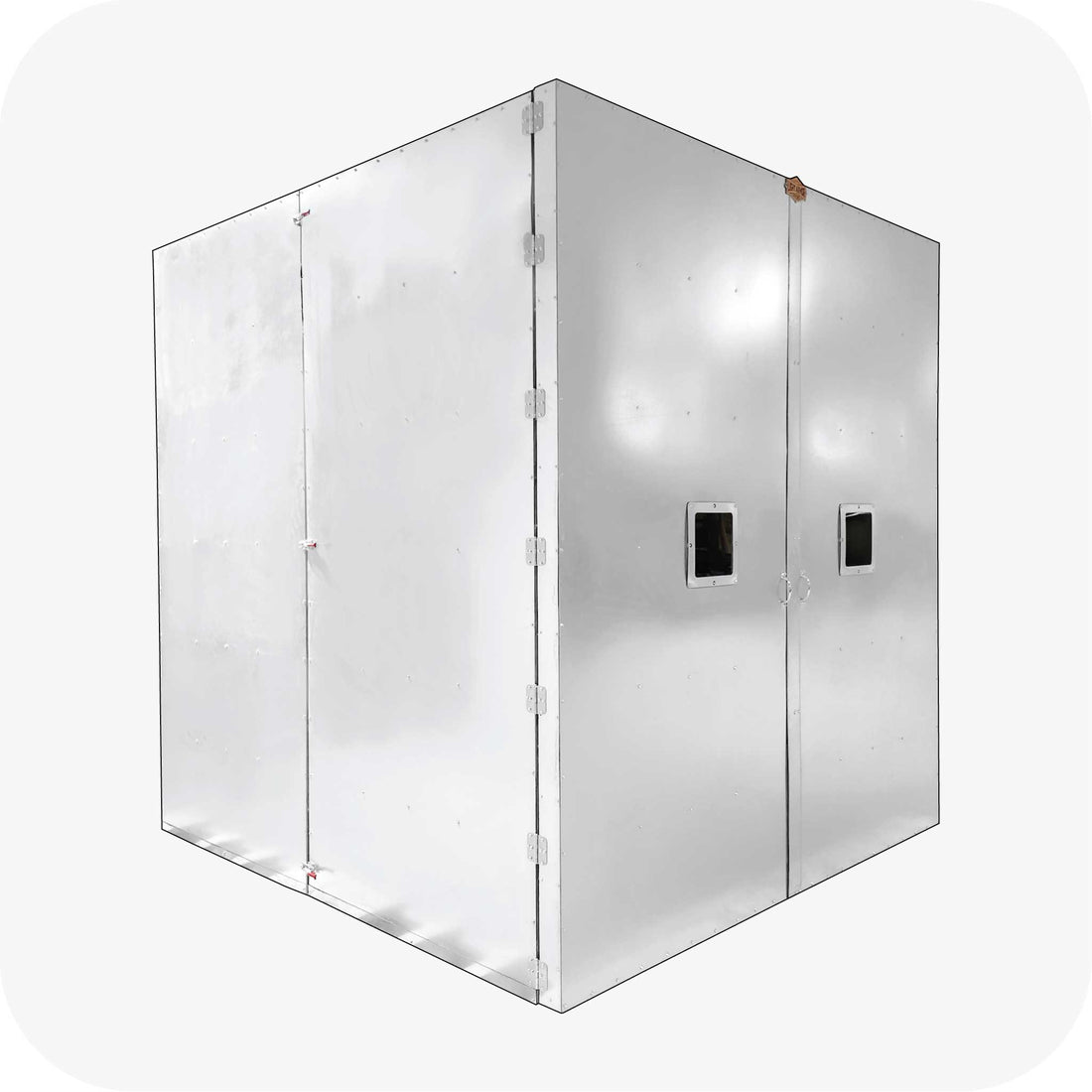 Light Armor 8 ft wide batch powder coat oven exterior, side B
