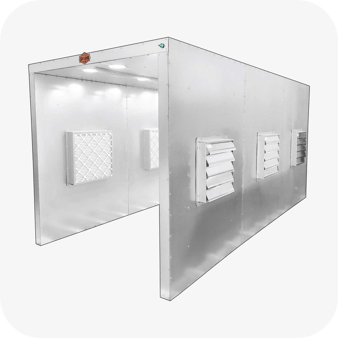 Light Armor LABS series spray booth front
