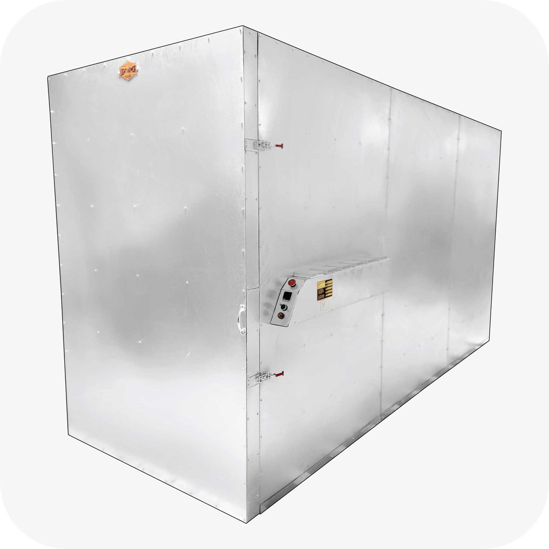 Light Armor batch style powder coat oven exterior