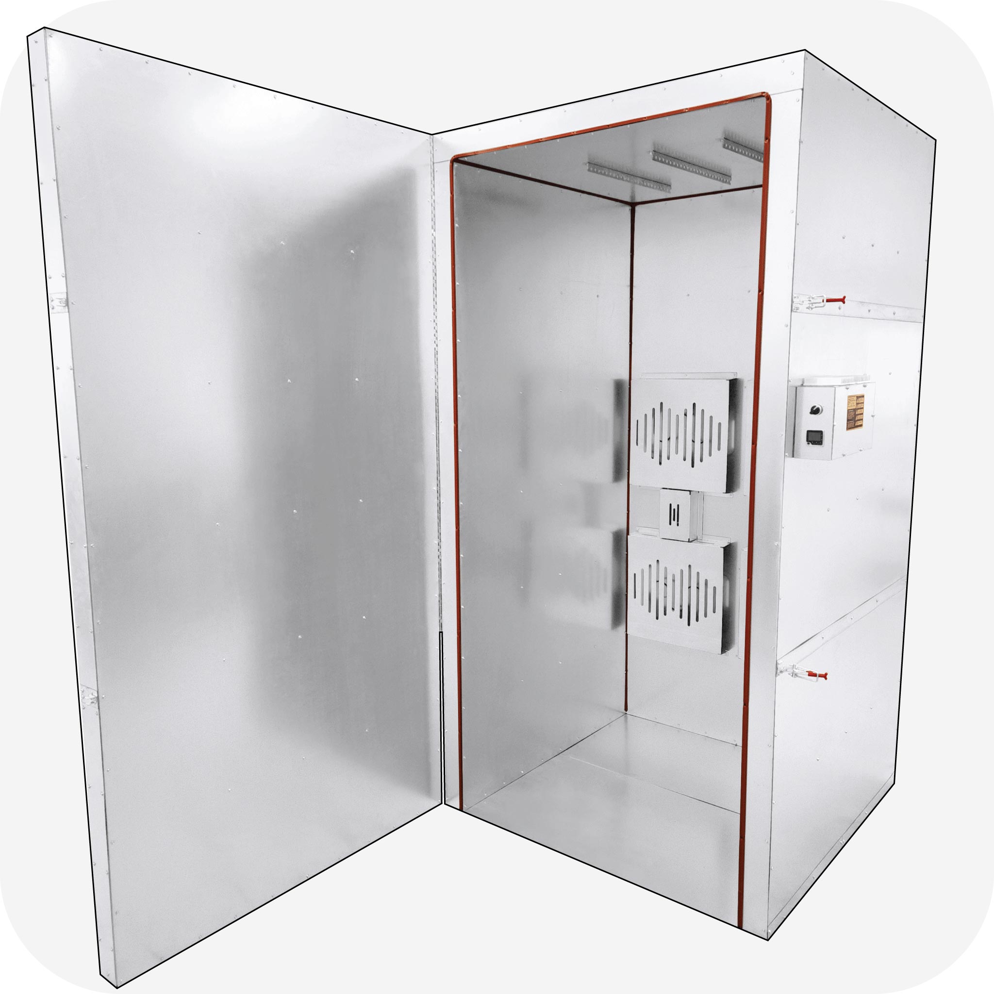 Powder Coat Cerakote Curing Oven (4' x 4' x 8') LA10K8 – Light