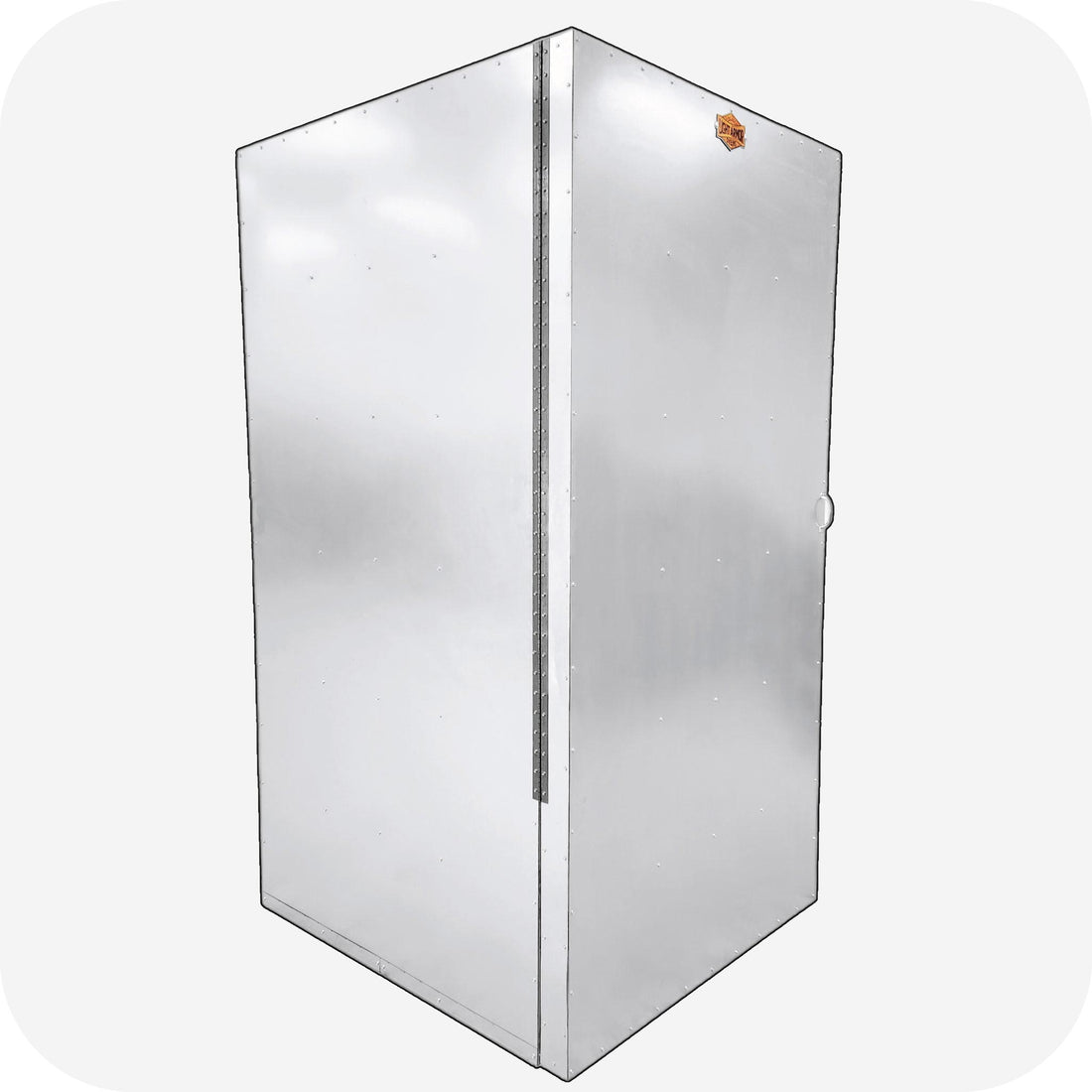 LA10K8 powder coat oven side view