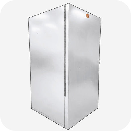 LA10K8 powder coat oven side view