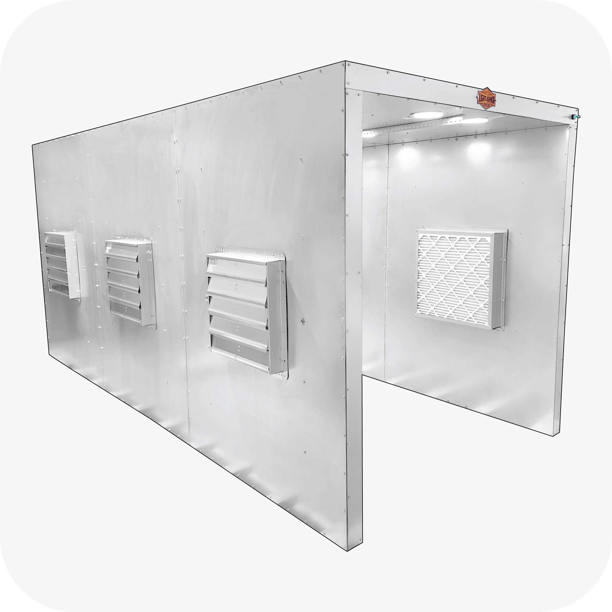 LABS-6126 Spray Booth 6x12x6 – Light Armor Ovens